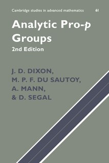 Front cover_Analytic Pro-p Groups