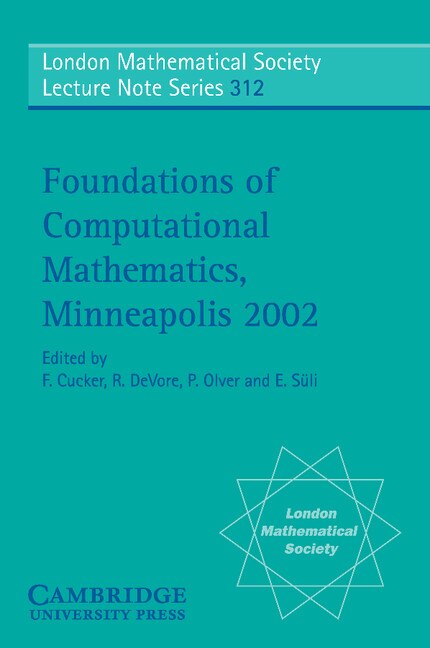 Front cover_Foundations of Computational Mathematics, Minneapolis 2002