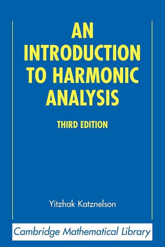 Couverture_An Introduction to Harmonic Analysis