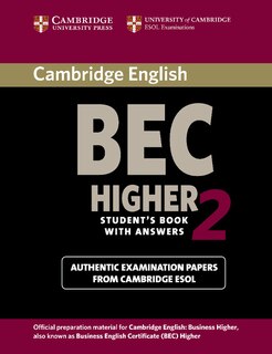 Front cover_Cambridge Bec 2 Higher Student's Book With Answers