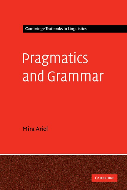Couverture_Pragmatics and Grammar