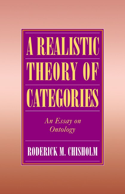 Front cover_A Realistic Theory Of Categories