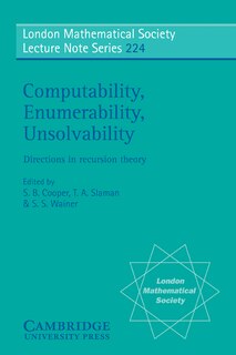 Front cover_Computability, Enumerability, Unsolvability