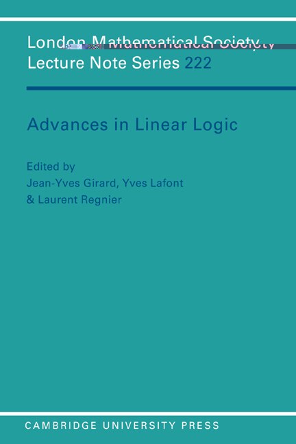 Front cover_Advances In Linear Logic