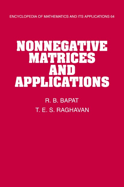 Couverture_Nonnegative Matrices And Applications