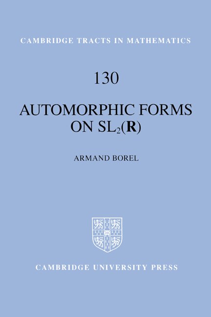 Front cover_Automorphic Forms On Sl2 (r)