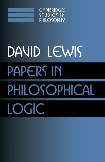 Front cover_Papers in Philosophical Logic: Volume 1