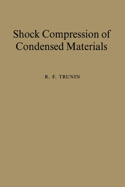 Front cover_Shock Compression of Condensed Materials