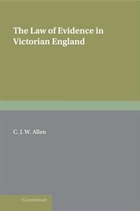Front cover_The Law Of Evidence In Victorian England