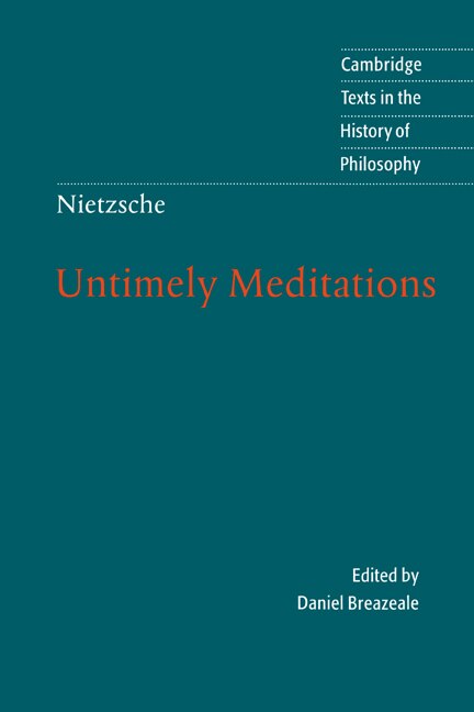 Front cover_Nietzsche: Untimely Meditations
