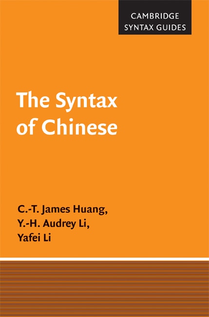 Couverture_The Syntax of Chinese