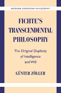 Couverture_Fichte's Transcendental Philosophy