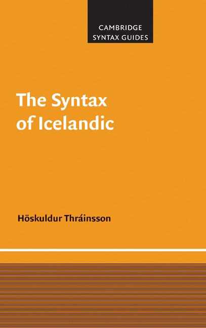 Front cover_The Syntax Of Icelandic