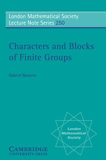 Couverture_Characters And Blocks Of Finite Groups