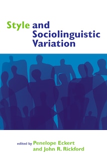 Front cover_Style and Sociolinguistic Variation