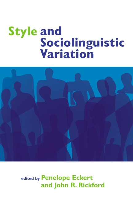 Front cover_Style and Sociolinguistic Variation