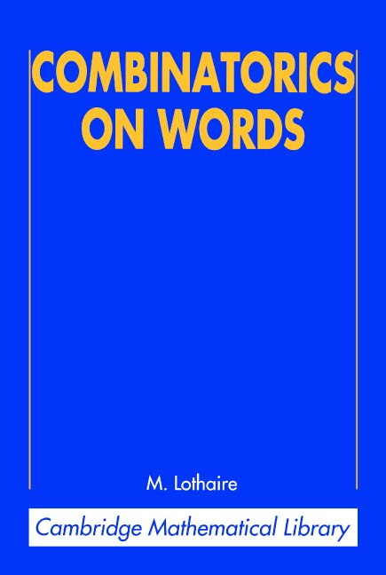 Couverture_Combinatorics On Words