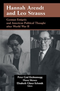 Front cover_Hannah Arendt and Leo Strauss