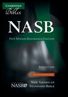 Couverture_Nasb Pitt Minion Reference Bible, Black Goatskin Leather, Red-letter Text, Ns446:xr