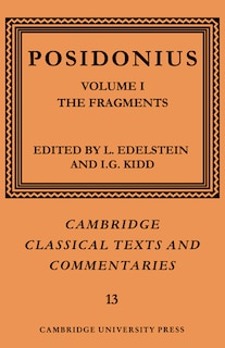 Couverture_Posidonius: Volume 1, The Fragments