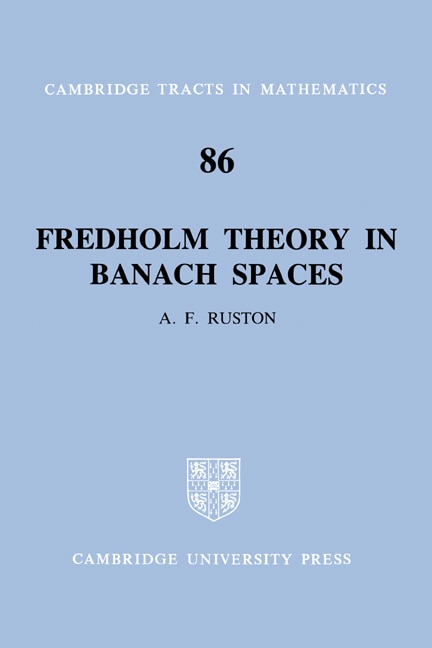 Front cover_Fredholm Theory in Banach Spaces