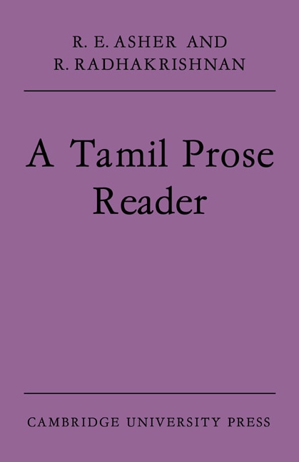 Couverture_A Tamil Prose Reader