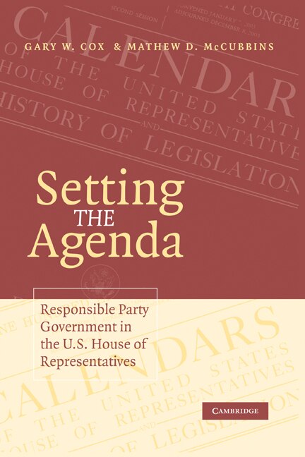 Couverture_Setting the Agenda