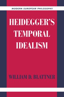 Couverture_Heidegger's Temporal Idealism