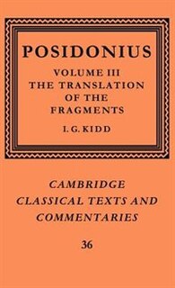 Couverture_Posidonius: Volume 3, The Translation of the Fragments