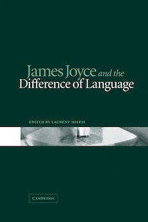 Front cover_James Joyce and the Difference of Language