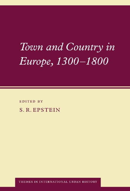 Front cover_Town and Country in Europe, 1300–1800
