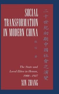 Front cover_Social Transformation in Modern China
