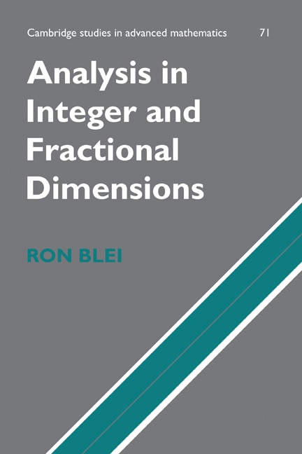 Front cover_Analysis In Integer And Fractional Dimensions