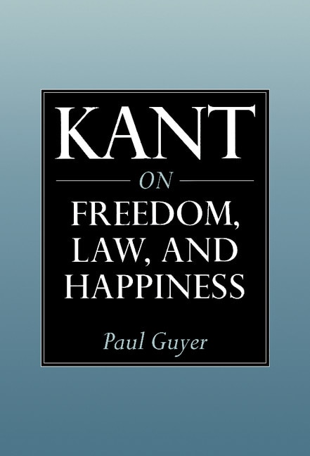 Couverture_Kant On Freedom, Law, And Happiness