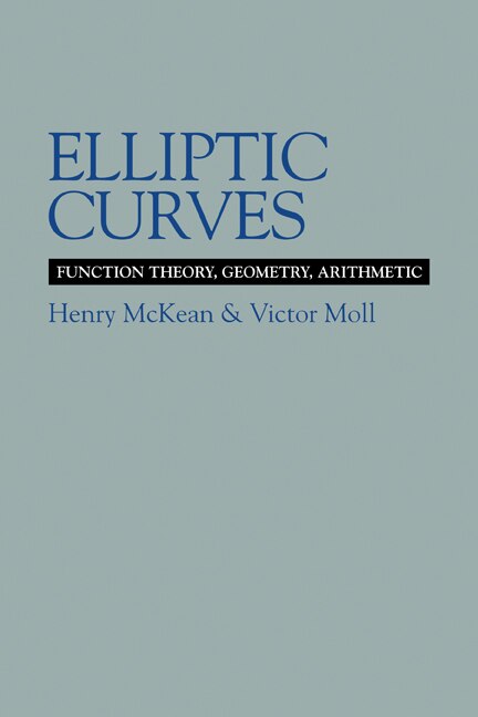 Front cover_Elliptic Curves