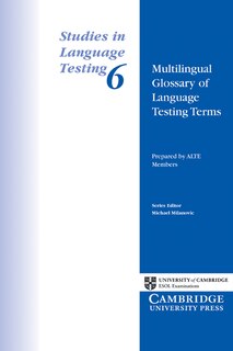 Front cover_Multilingual Glossary of Language Testing Terms