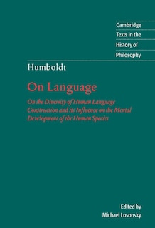 Couverture_Humboldt: 'On Language'
