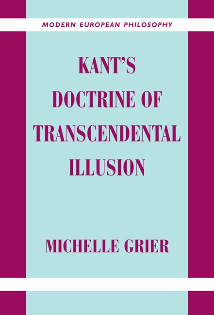 Front cover_Kant's Doctrine Of Transcendental Illusion