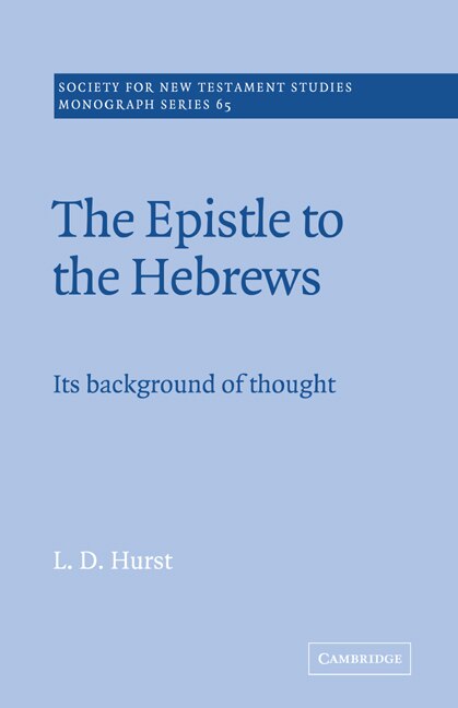Front cover_The Epistle To The Hebrews