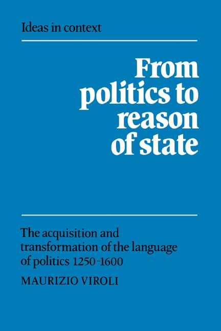 Couverture_From Politics to Reason of State