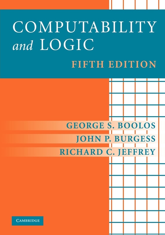 Front cover_Computability and Logic