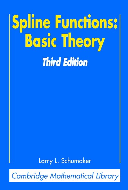 Front cover_Spline Functions: Basic Theory