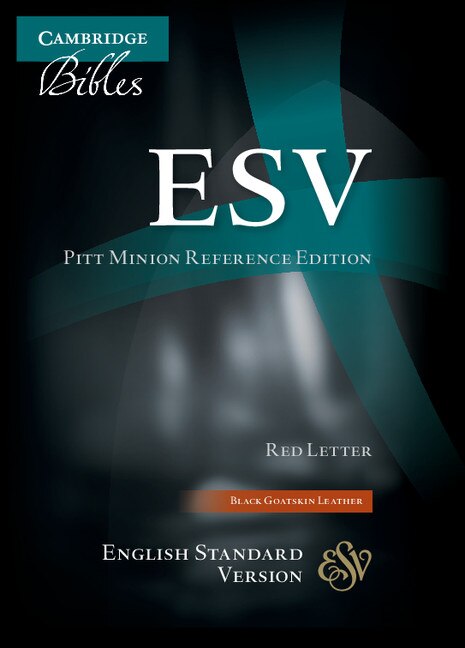 Front cover_Esv Pitt Minion Reference Bible, Black Goatskin Leather, Red-letter Text, Es446:xr