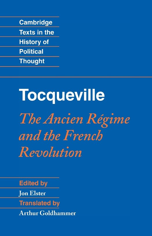 Front cover_Tocqueville: The Ancien Régime And The French Revolution