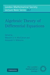 Front cover_Algebraic Theory of Differential Equations