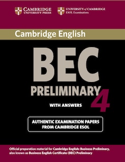 Front cover_Cambridge Bec 4 Preliminary Student's Book With Answers