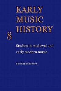 Front cover_Early Music History