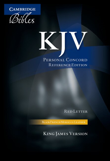 Kjv Personal Concord Reference Bible, Black French Morocco Leather, Thumb Index, Red-letter Text, Kj463:xri Black French Morocco Leather, Thumb Indexed
