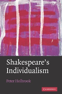 Couverture_Shakespeare's Individualism