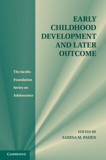 Front cover_Early Childhood Development and Later Outcome